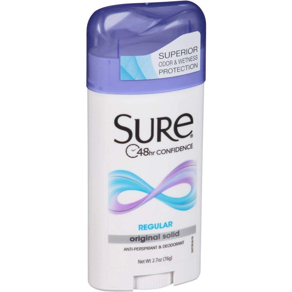 Sure Deodorant 2.7 Ounce Original Solid Regular (79ml) (3 Pack) Beauty and Personal Care Sure