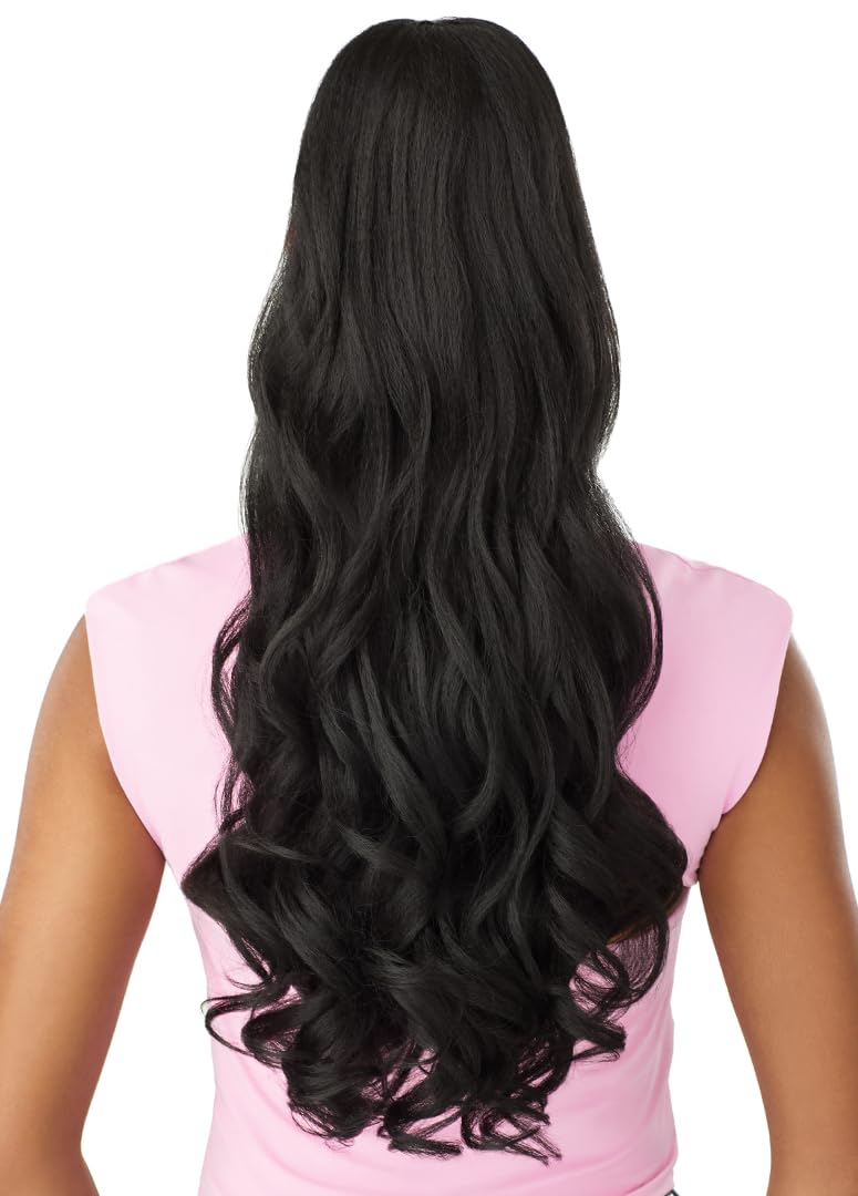 Outre Pretty Quick - Drawstring Pony - Neesha Glam Curl 24" (DR CHOCOLATE SWIRL)