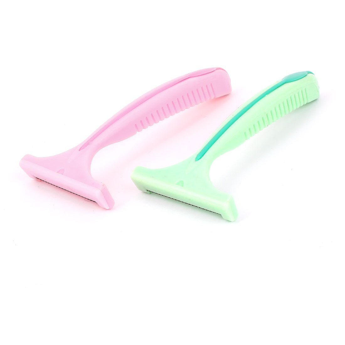 Ruilogod Plastic Antislip Handle T Shape Body Hair Razor Shaver 2PCS Pink Green (id: 89d 264 bcc d03 a3b Beauty and Personal Care Ruilogod