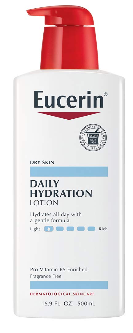 Eucerin Daily Hydration Lotion - Light-Weight Full Body Lotion for Dry Skin - 16.9 fl. oz. Pump Bottle Beauty & Personal Care Eucerin