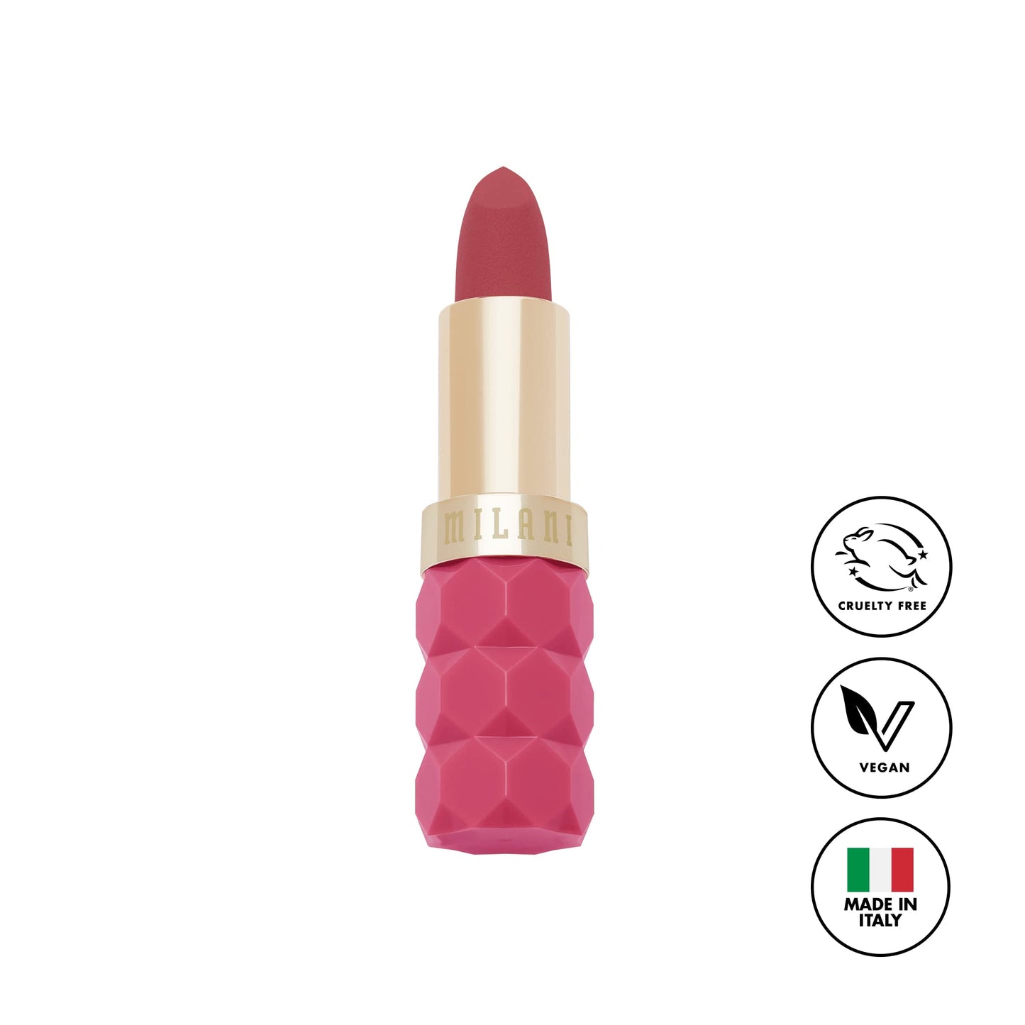 Milani Color Fetish Matte Lipstick, Hydrating Velvet Finish, Full Coverage Long Lasting, Moisturizing Cream Lip Color with Hyaluronic Acid, 0.14 oz, Beauty & Personal Care Milani