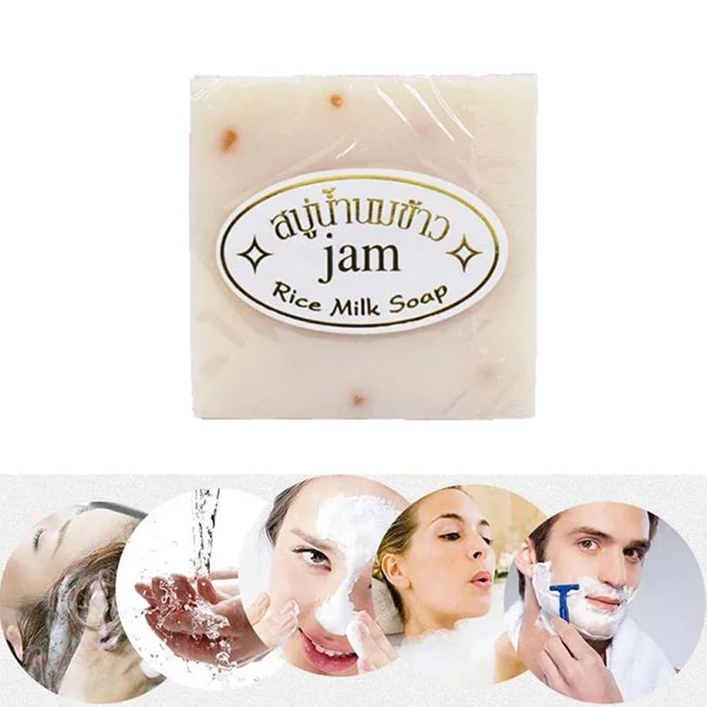 Maruomiki Handmade Genuine Thai Rice Soap 4/8/12PCS sets. 65g/PCS,Cold - Processed.Great for bath, hands, face & gifting (4PCS) Beauty & Personal Care Maruomiki