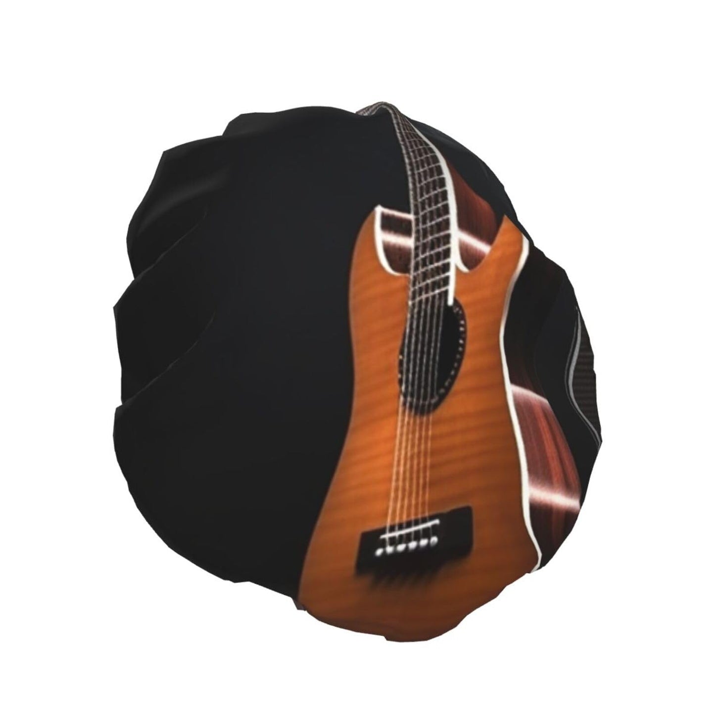 Musical Instrument Guitar Shower Cap for Women Men Large Reusable Shower Bonnet Double-Layer Waterproof Bath Caps Elastic Band Hair Hat for All Beauty and Personal Care BWLHJKE