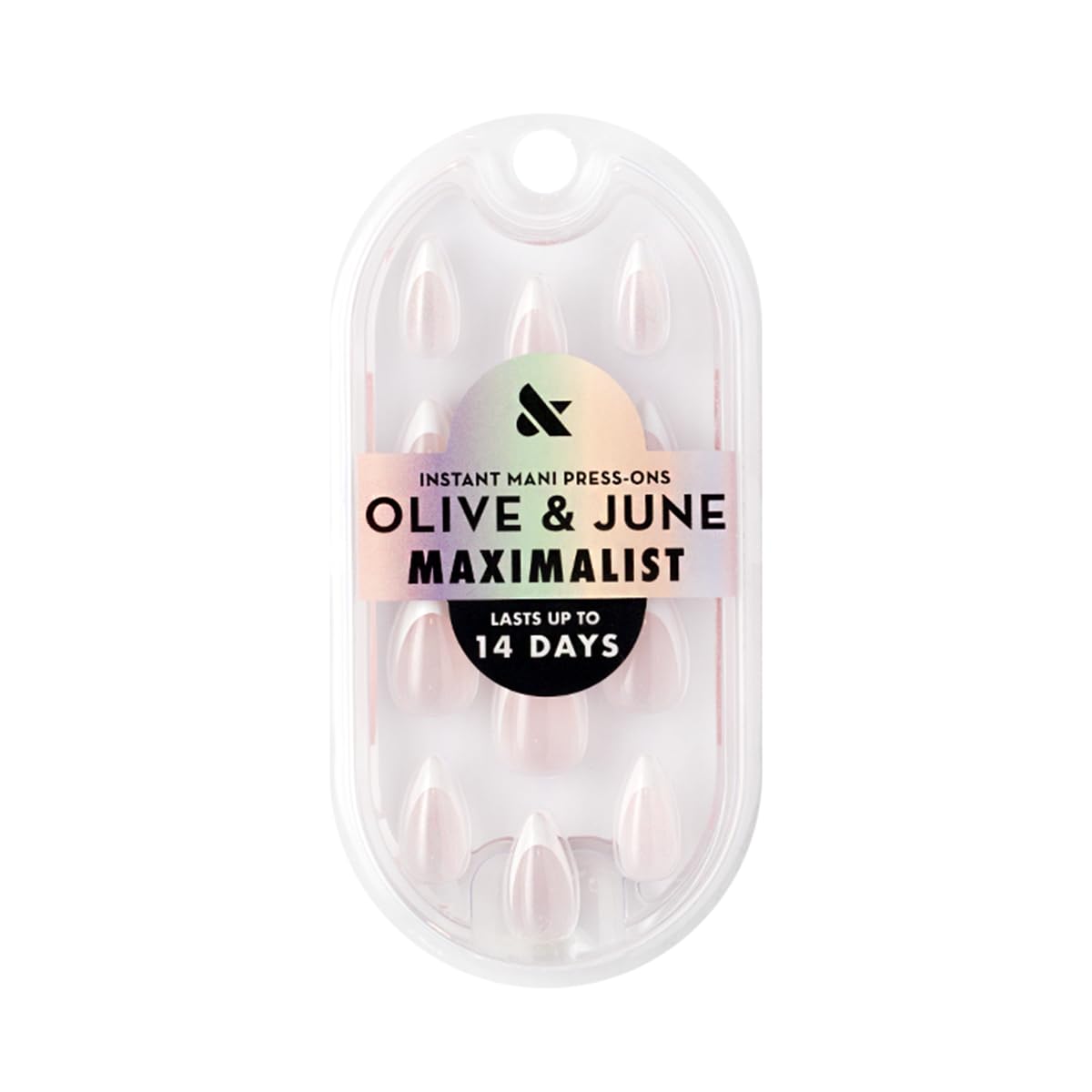 Olive & June Maximalist Press-On Nails, Sharp French