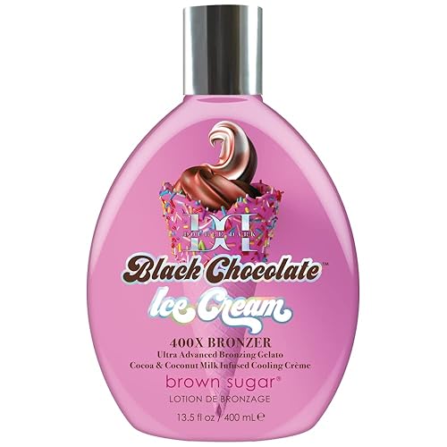 Brown Sugar Double Dark Black Chocolate Ice Cream 400X Bronzer 13.5oz Beauty & Personal Care Brown Sugar