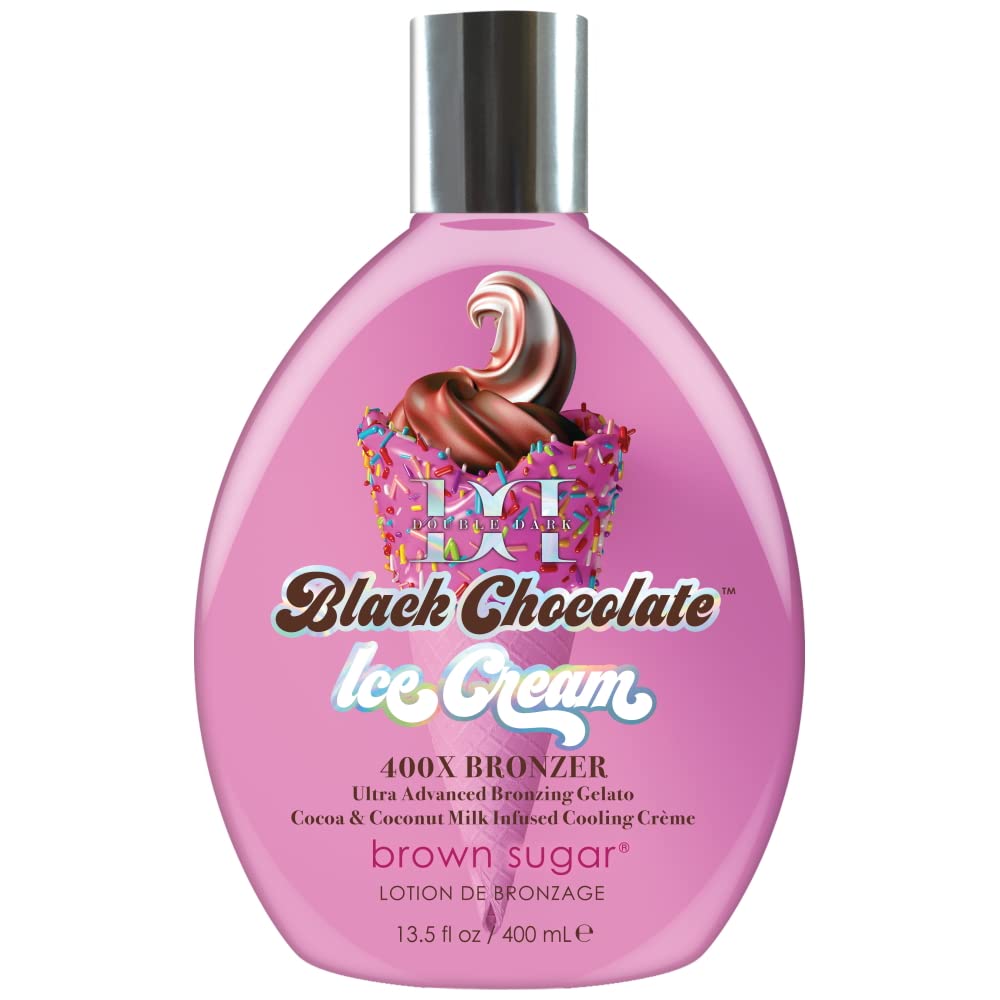 Brown Sugar Double Dark Black Chocolate Ice Cream 400X Bronzer 13.5oz Beauty & Personal Care Brown Sugar