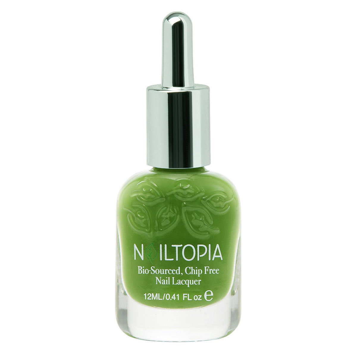 Nailtopia Bio-Sourced Nail Lacquer - Green Goddess - Chip, Vegan, Cruelty Free Bold Nail Polish - Strengthens and Hardens Nails with Natural Superfood