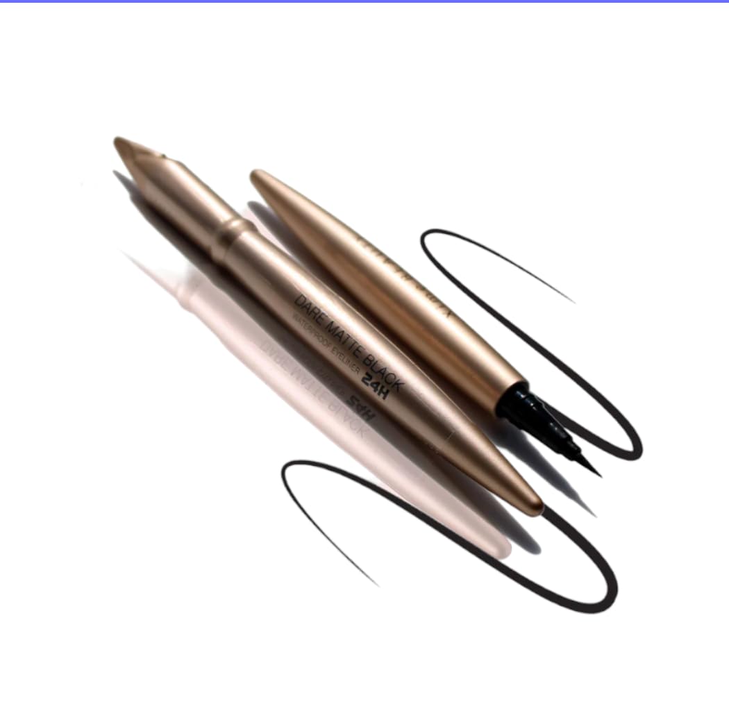 xime skin Dare Matte Black Waterproof Eyeliner 24H (set of 2 pcs) Beauty & Personal Care xime skin