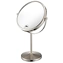 ALHAKIN 10x Magnifying Makeup Mirror, 8 Inch Tabletop Mirror with 1X/10X Magnification Double Sided, Standing Bathroom Makeup Mirror for Desk, Nickel Beauty & Personal Care ALHAKIN
