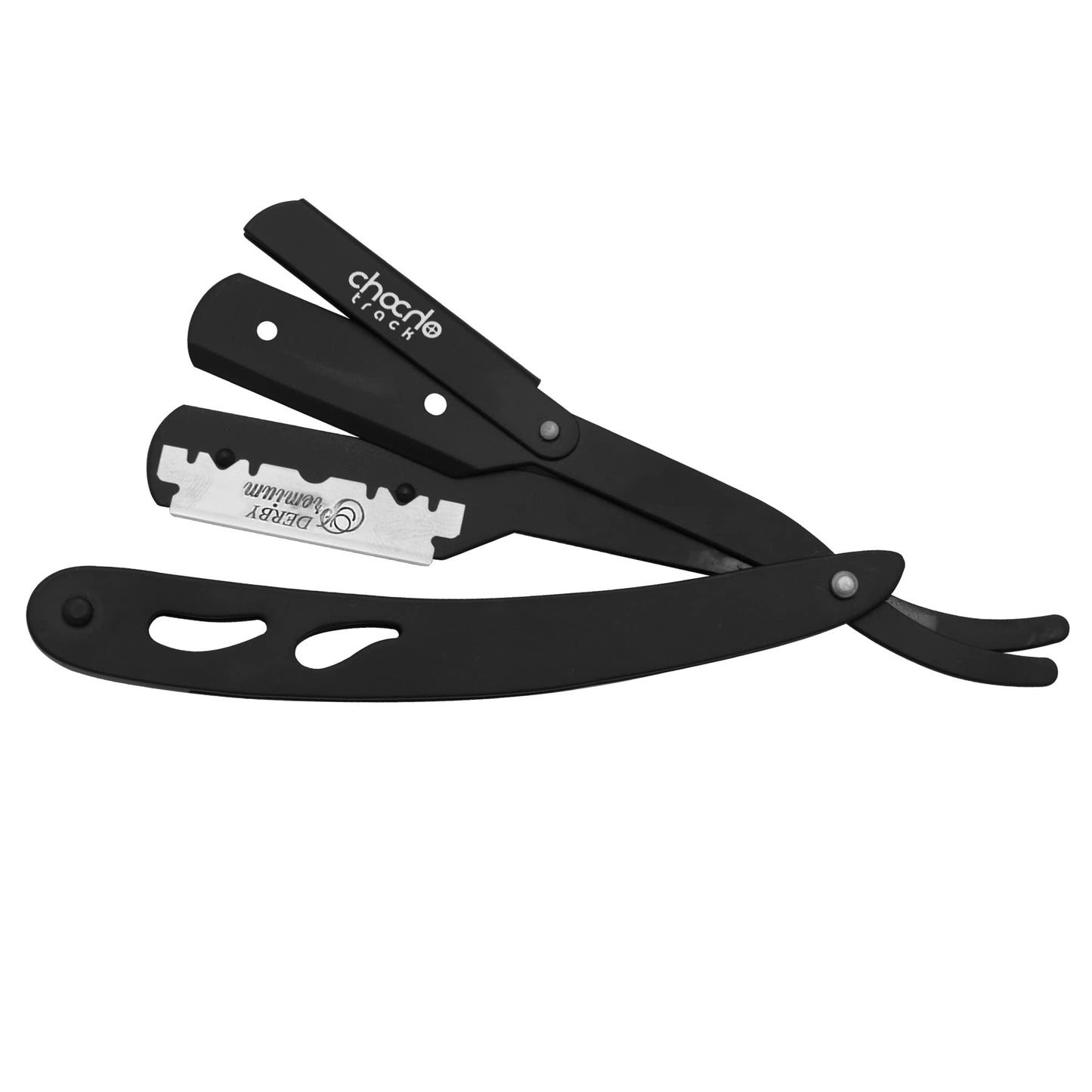 Straight Razor Stainless Steel with 100 blades Single Edge Blade Barber Shaving for Men Professional Cut Throat Reusable Razors for Beard Shaper Beauty and Personal Care ChoCho Track