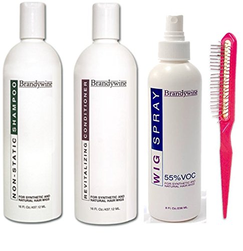 Brandywine Synthetic and Human Hair Care Products (16oz Shamp, Cond and 8oz Wig Spray) Beauty & Personal Care Brandywine