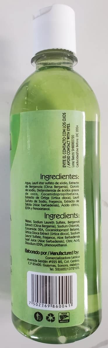 Set of Bergamot Shampoo and Conditioner 500ml, Shampoo y Acondicionador de Bergamota Beauty & Personal Care Bergamota