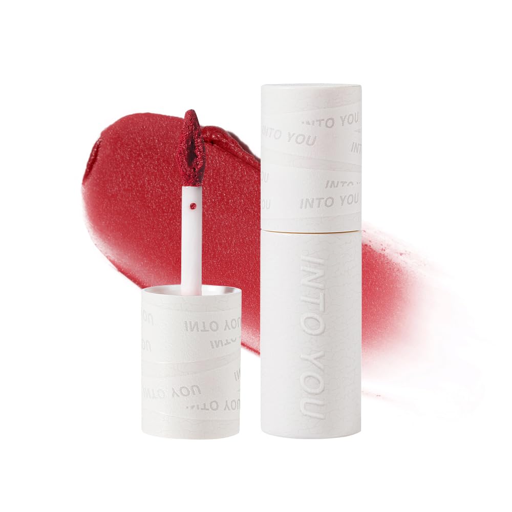 INTO YOU Velvet Matte Finish Lip Stain, Lip Tint, High Impact Lipcolor With Lightweight Lip Mud Texture, Dual-Use For Lips And Cheek, Red Lipstick Beauty & Personal Care INTO YOU