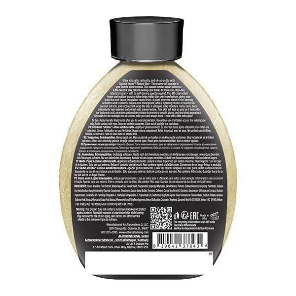Ed Hardy Tanning Coconut Kisses Natural Glow - Skin-Softening Streak-Free/Stain-Free Natural Bronzing Lotion