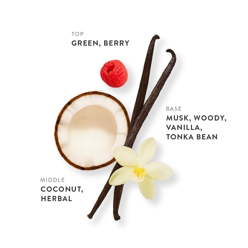 ETLEÉ Coconut Cream Eau de Parfum 0.34oz, Creamy Gourmand Long Lasting Perfume With Vanilla, Musk, Woody, Berry & Tonka Bean, Layerable Luxury Beauty & Personal Care ETLEÉ