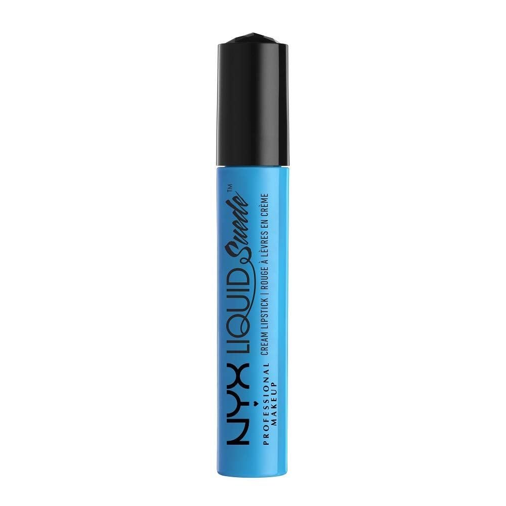 NYX PROFESSIONAL MAKEUP Liquid Suede Cream Lipstick - Little Denim Dress (Bright Sky Blue) Beauty & Personal Care NYX PROFESSIONAL MAKEUP