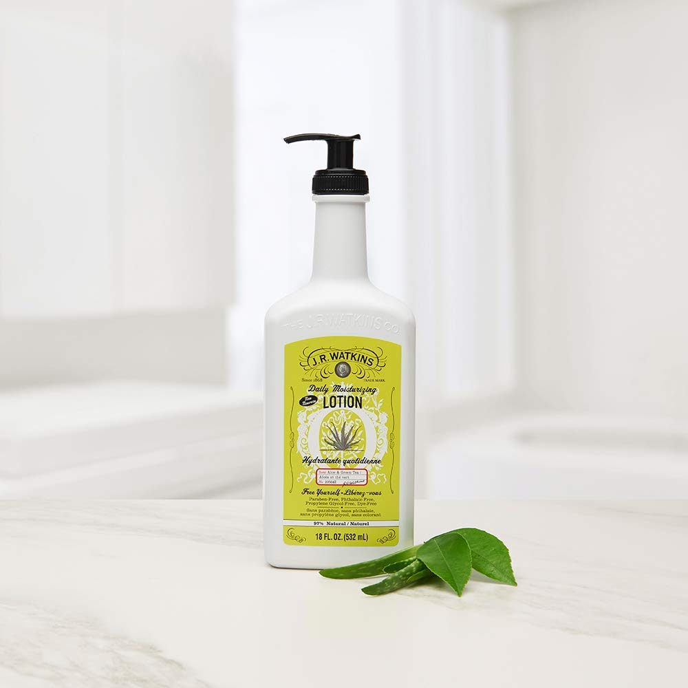 J.R. Watkins Daily Moisturizing Lotion - Body Cream in Pump Dispenser - Hydrating Skin Cream Made with Shea Butter, Cocoa Butter, Coconut Oil Beauty & Personal Care J.R. Watkins
