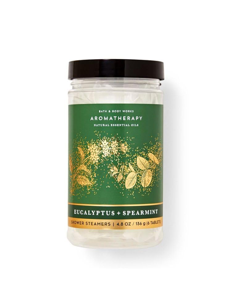 Bath & Body Works Aromatherapy Shower Steamers 4.8 OZ / 136 G Bottle (6 Tablets) (Eucalyptus Spearmint) Beauty and Personal Care Bath & Body Works