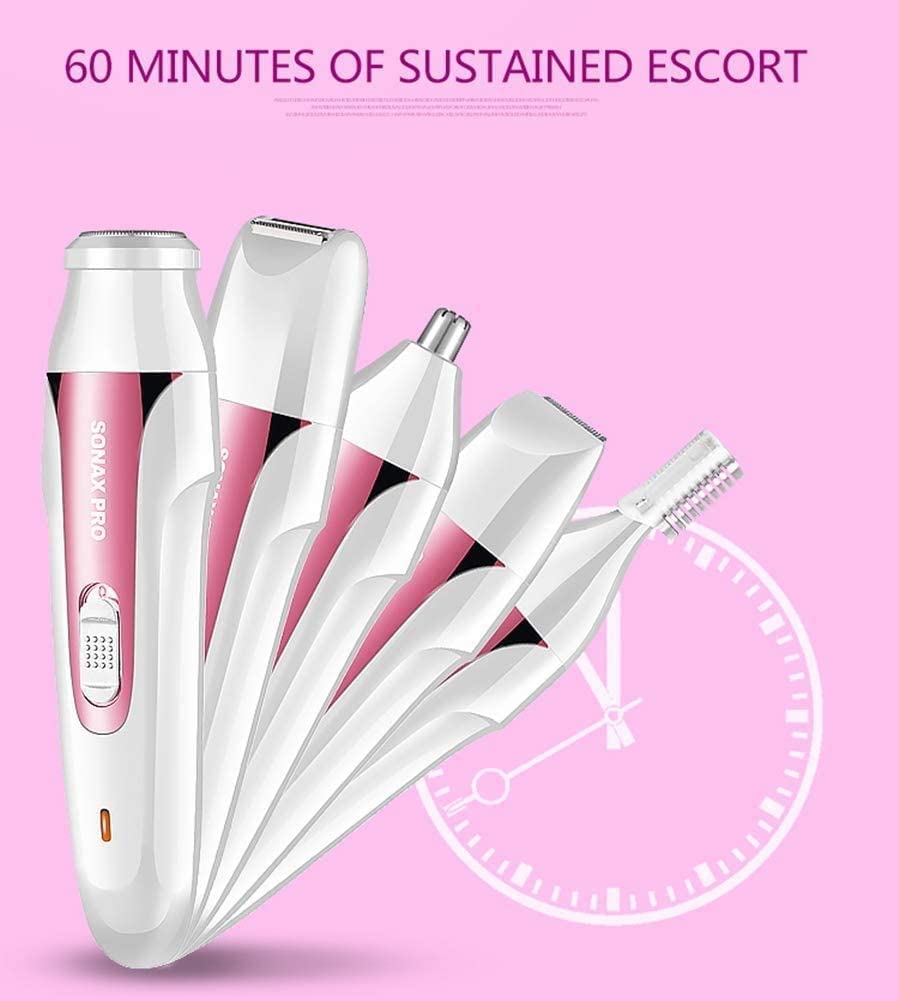 LEONYS 5 in 1 Electric Epilator Set Includes A Shaving Device for Private Parts, A Pubic Shaving Knife for The Armpits, A Knife for Cutting Beauty and Personal Care LEONYS