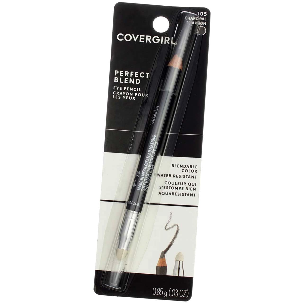 CoverGirl Perfect Blend Eye Pencil, Charcoal - Pack of 2 Beauty & Personal Care COVERGIRL
