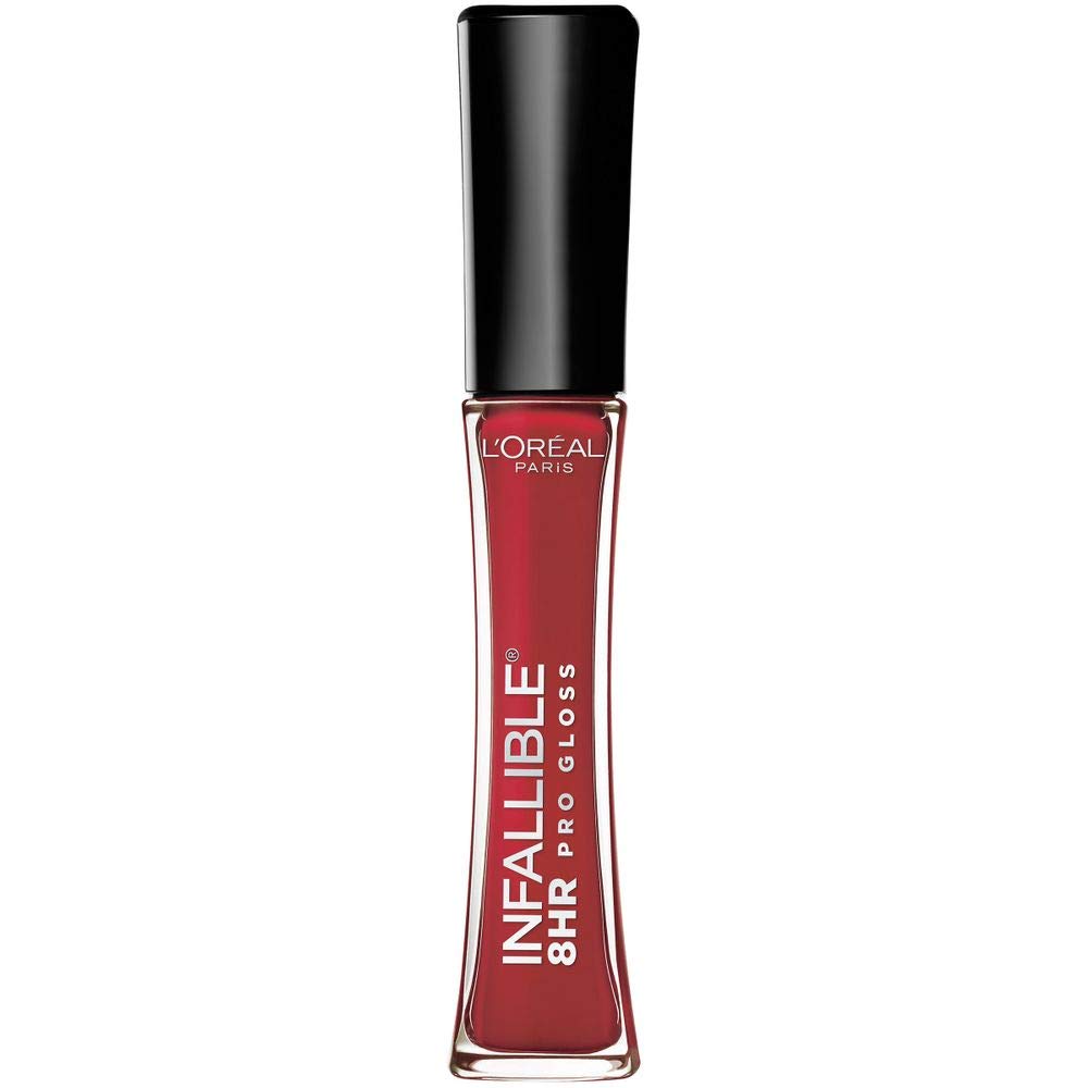 L'Oreal Paris L’Oreal Paris Makeup Infallible 8 Hour Lip Gloss, Comfortable & Hydrating Formula, Rebel Red, 0.5 fl.oz. Beauty & Personal Care L'Oreal Paris