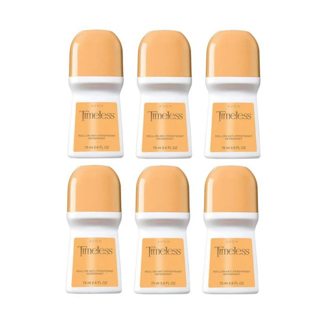 Avon Timeless Roll-on Anti-perspirant Deodorant Bonus Size 2.6 oz 6 pack Beauty & Personal Care AVON