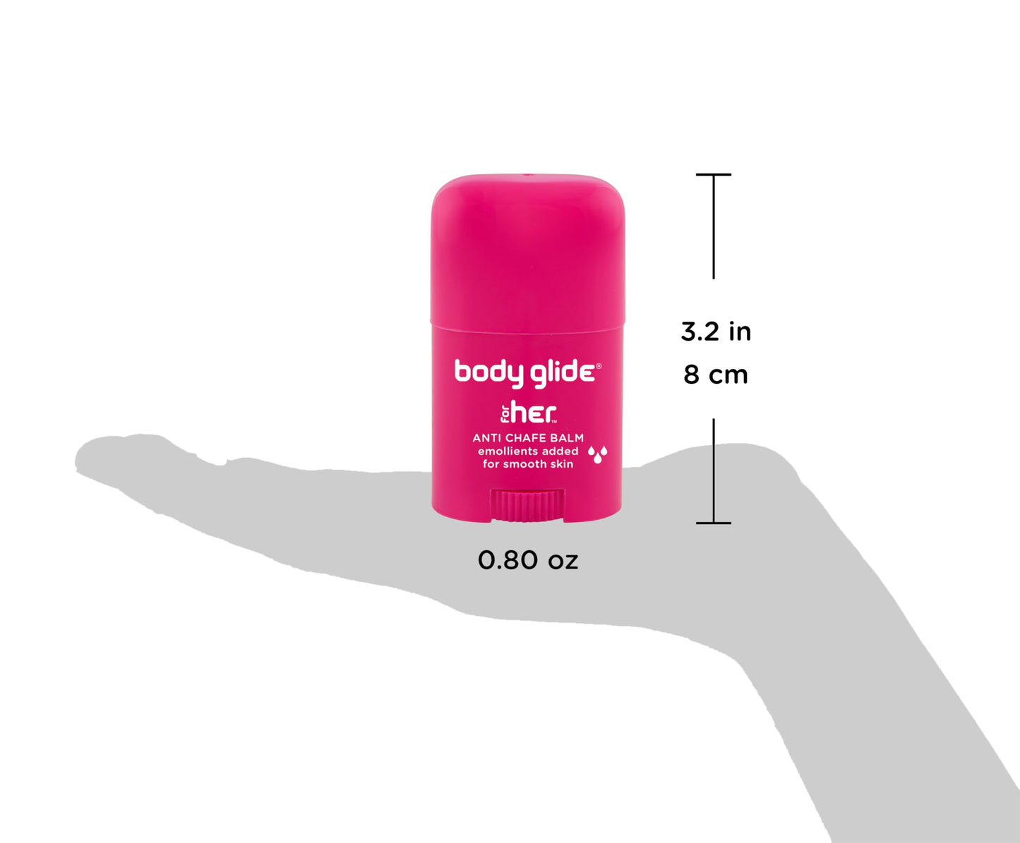 Body Glide For Her Anti Chafe Balm | Chafing stick with added emollients | Great for dry, sensitive skin and/or sensitive areas | Use on chest, bra Beauty & Personal Care BodyGlide