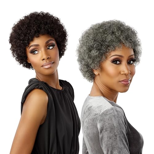Sensationnel Empire Human Hair Wig-Salt And Pepper Bliss, F1B/30