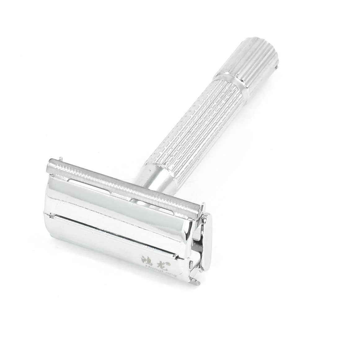 Ruilogod Men Double Edge Blade Good performance Grip Razor Shaver Silver Tone w Blue Case (id: e6a fca 3be eff 488 Beauty and Personal Care Ruilogod