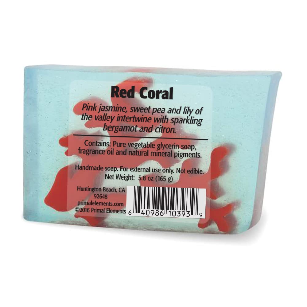 Primal Elements Red Coral Wrapped Bar Soap, 5.8 Ounce Beauty & Personal Care Primal Elements