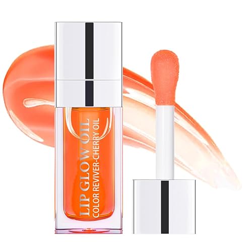 Fovcos Hydrating Lip Glow Oil, Moisturizing Lip Glow Oil, Lip Plumper Gloss, Transparent Lip Gloss, Lip Oil, Plumping Lip Oil, Lip Balm, Tinted Lip Beauty & Personal Care Fovcos