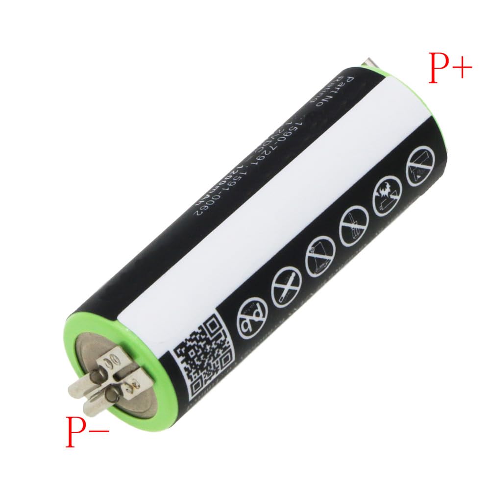 MPF Products 1590-7291, 1590-7292, 1591-0062, 1591-0067 Battery Replacement Compatible with Select Moser Chrom Style Mini, ChroMini 1591, ChroMini Beauty and Personal Care MPF Products