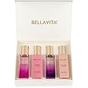 BellaVita Luxury Women's Perfume Gift Set | 4x20ml | Notes of Floral, Sweet, Spicey Red Fruit, Vanilla & Musk | DATE, SENORITA, GLAM & ROSE | French Beauty & Personal Care Bella Vita Luxury