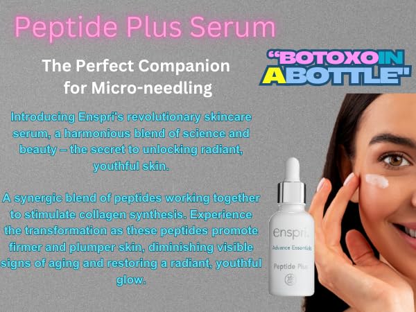 Enspri 4XPeptide Plus Serum Collagen Boosting Anti-Aging Esthetician Collagen Boost for Face, Skin Facial Smooth Wrinkles and Fine Lines Skincare Beauty & Personal Care Enspri