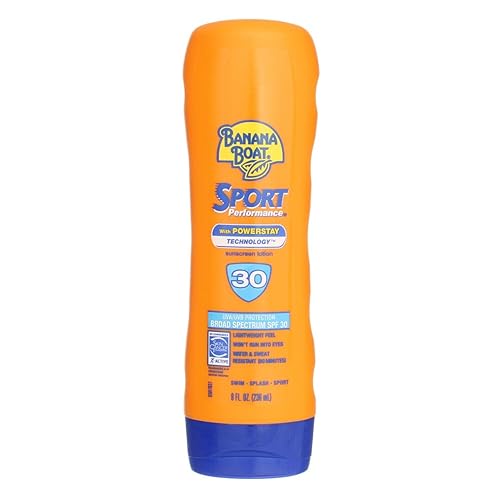 Banana Boat Sport Ultra SPF 30 Sunscreen Lotion, 8oz | Banana Boat Sunscreen SPF 30 Lotion, Oxybenzone-Free, Sunblock, Water Resistant, 8oz Beauty & Personal Care Banana Boat