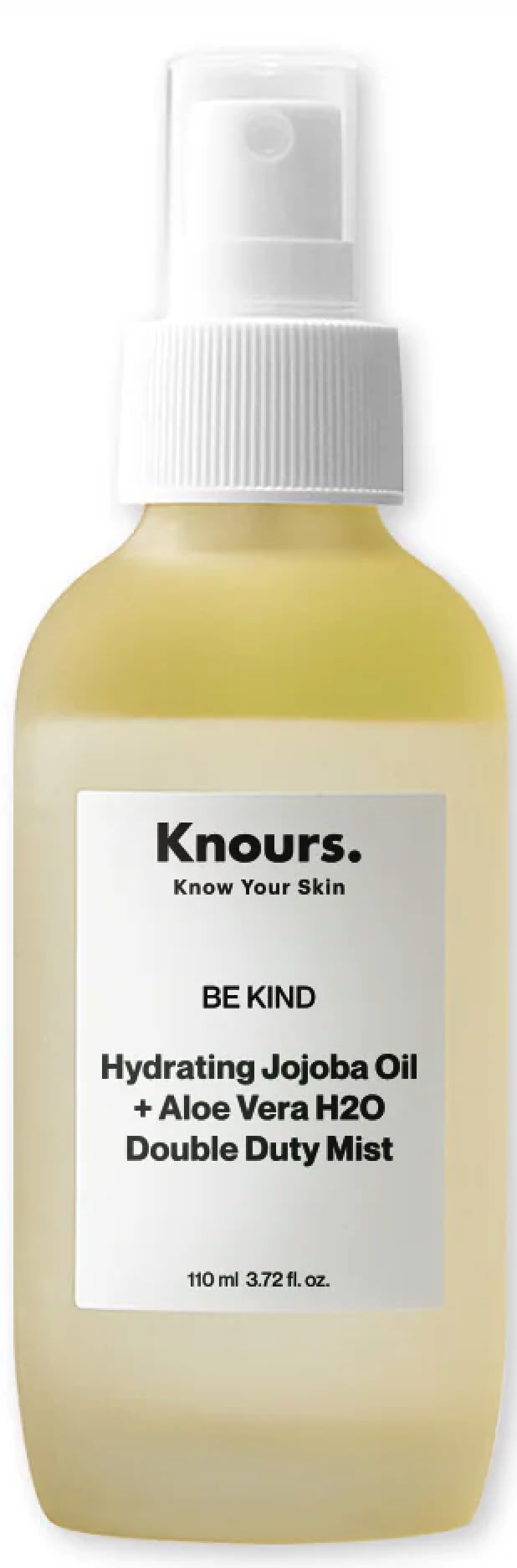 Knours Korean Hydrating Jojoba Oil + Aloe Vera H2O | Knours Be Kind Face Mist Spray | Vegan Squalane | Dry, Sensitive Skin | for Redness |110ml/3.72fl Beauty & Personal Care Knours.