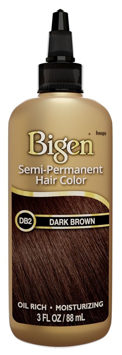 Bigen Semi-Permanent Haircolor #Db2 Dark Brown 3 Ounce (88ml) (6 Pack) Beauty & Personal Care Bigen