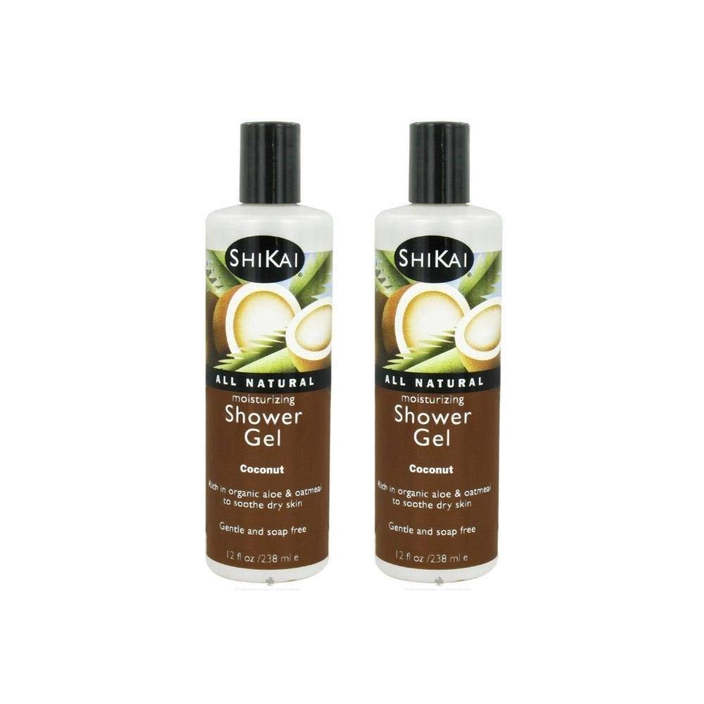 ShiKai Daily Moisturizing Shower Gel (Coconut, 12oz, Pack of 2) | Gentle Formula | Aloe Vera & Oatmeal for Soft, Healthy Skin | Dry Skin Relief Beauty & Personal Care ShiKai