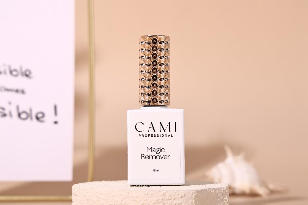 CAMI Magic Remover 15ml - Fast Acting Formula, Removes Gel, Acrylic & Builder, Professional Nail Remover