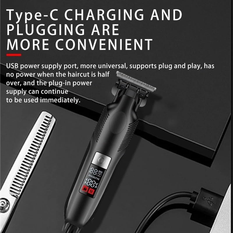 QDKVTNDJZ Hair Clippers for Men, Zero Gapped Cordless Trimmer Barber Professional Mens Finish Haircut Machine Rechargeable Grooming Beauty and Personal Care QDKVTNDJZ