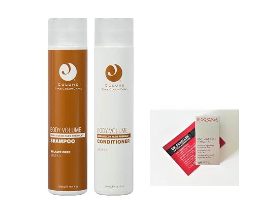 Colure True Color Care BODY VOLUME Shampoo & Conditioner DUO 10.1 oz each + 2 Free Samples. Products are Vegan, Cruelty Free, Organic. FREE Beauty & Personal Care COLURE
