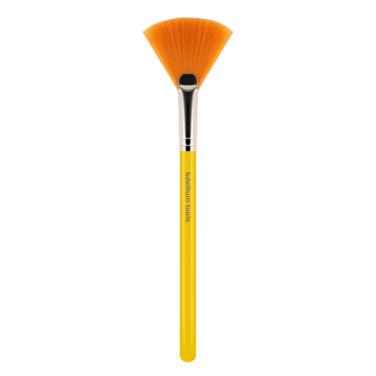 Bdellium Tools Professional Makeup Brush - Studio Series 388 Spa Fan - With Soft Synthetic Fibers, For Applying Masks (Yellow, 1pc)