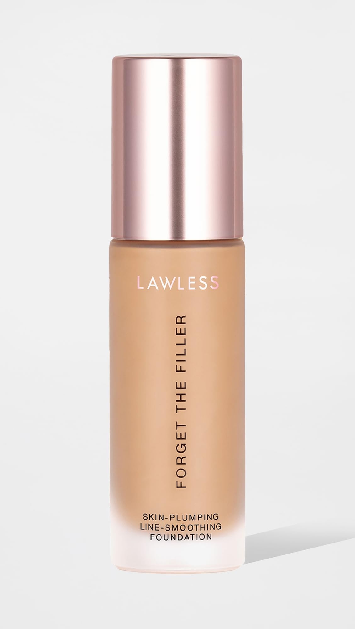LAWLESS Women's Forget the Filler Skin-Plumping Line-Smoothing Foundation, 11M, medium with warm-golden undertones, 1.0 Ounce
