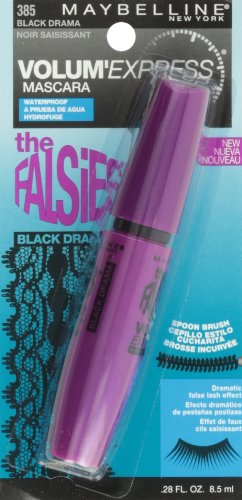 Maybelline New York The Falsies Volum' Express Waterproof Mascara, Black Drama 385, 0.28 Fluid Ounce Beauty & Personal Care MAYBELLINE