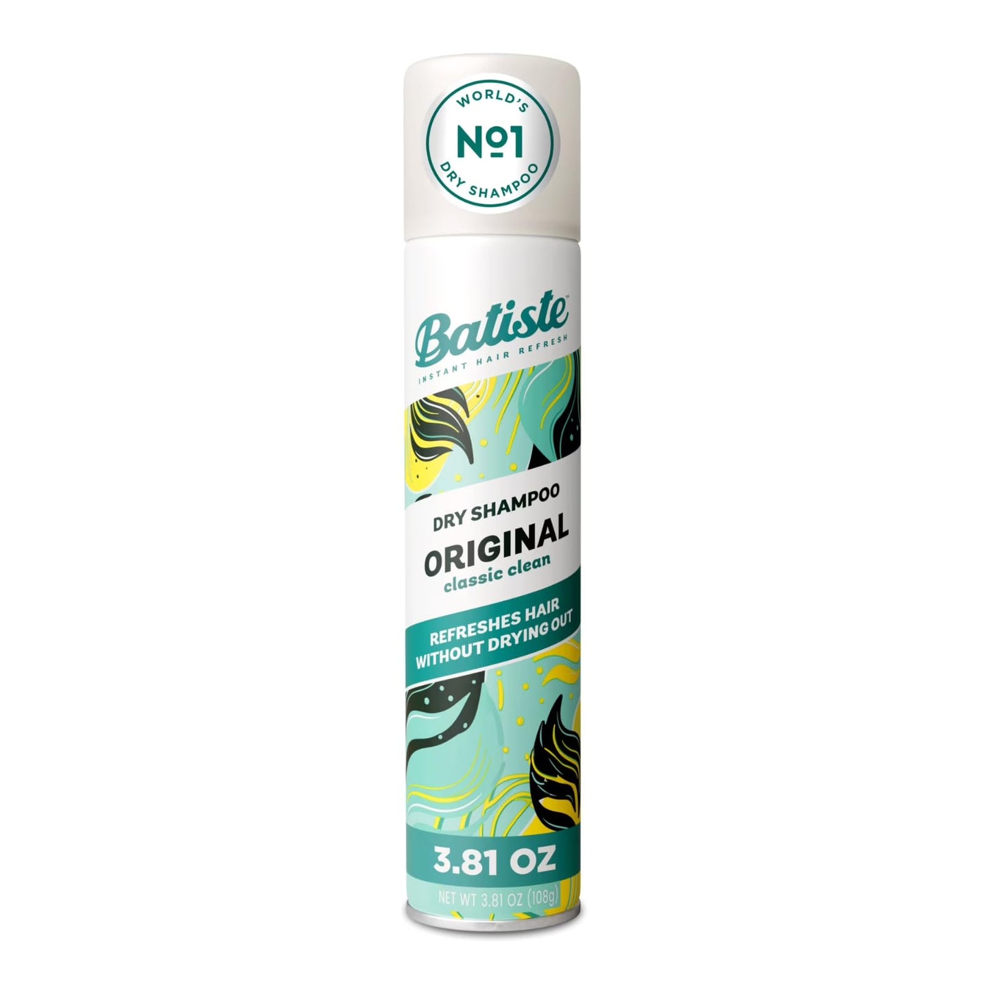 Batiste Original Dry Shampoo, Absorbs Oil & Grease, Classic Clean Scent, 3.81 oz. (Pack of 2) Beauty and Personal Care Batiste