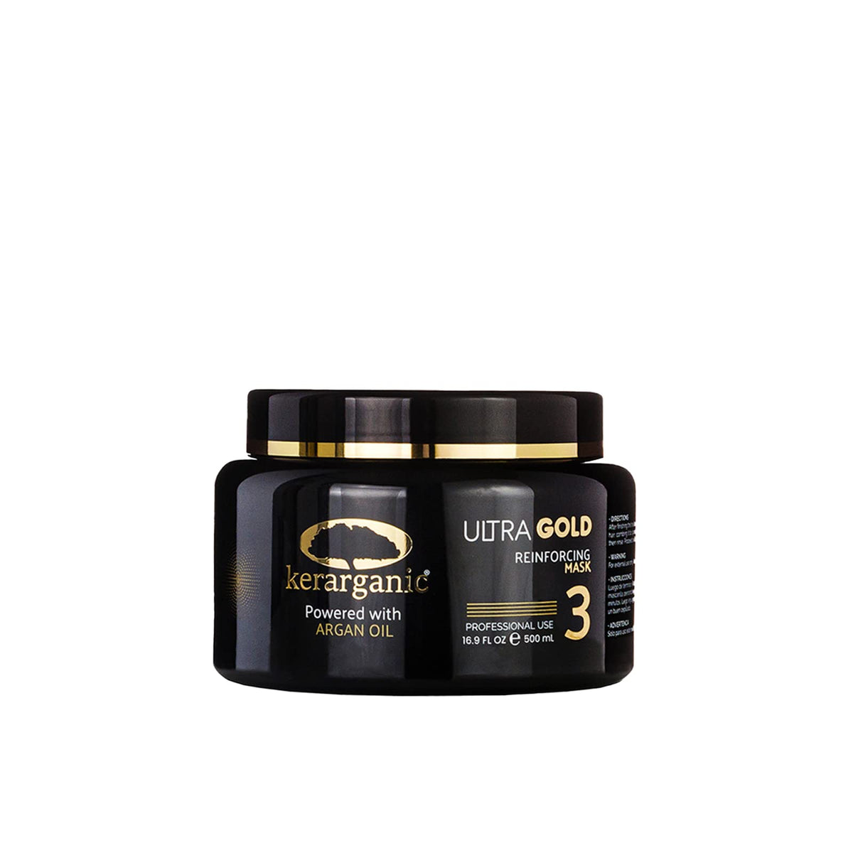 ULTRA GOLD REINFORCING MASK PREMIUM - STEP 3 (500ml/16.9floz) - Designed to Nurture and Condition the Hair.