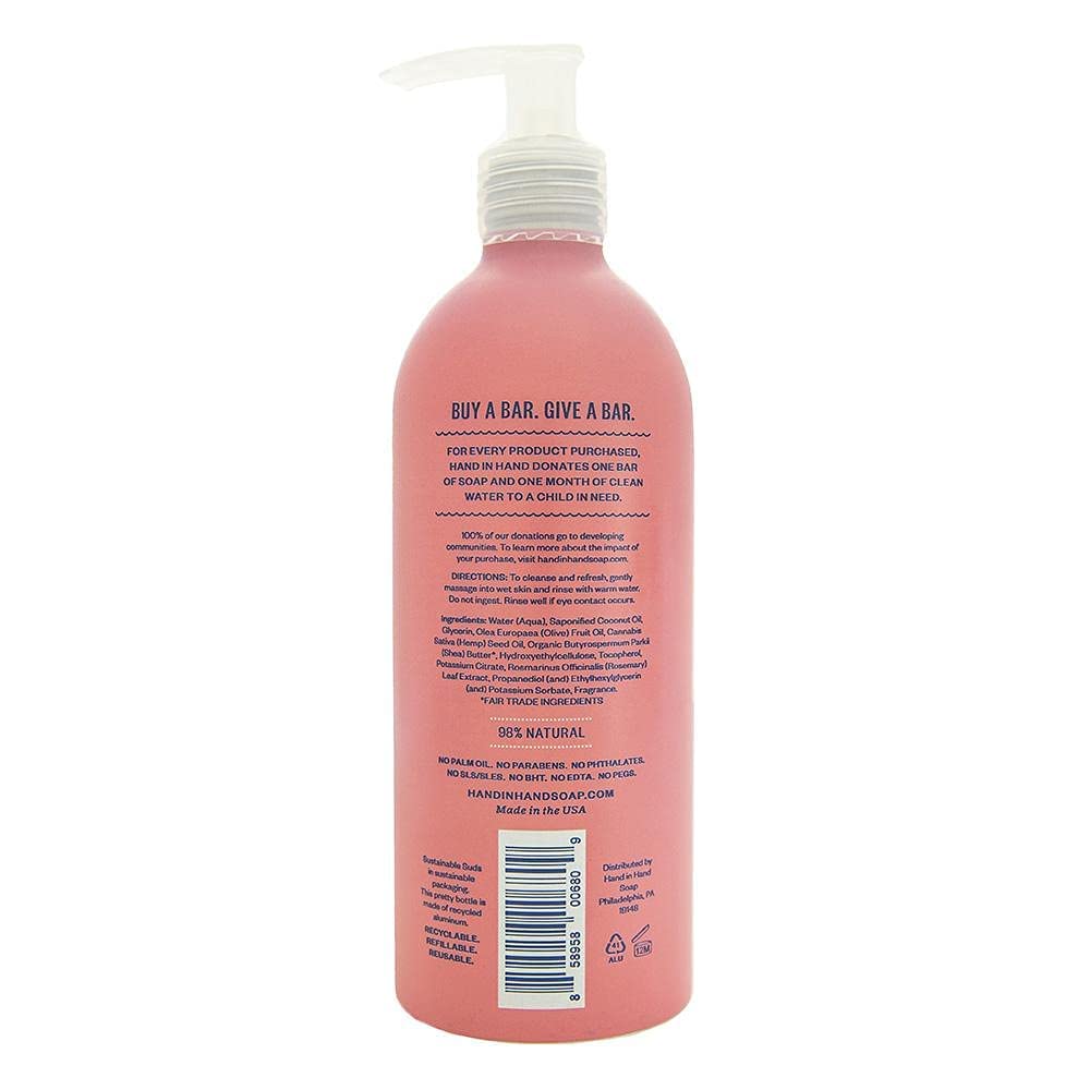 Hand In Hand, Bergamot & Crisp Basil Cactus Blossom Hand Soap, 10 Fl Oz Beauty & Personal Care Hand in Hand