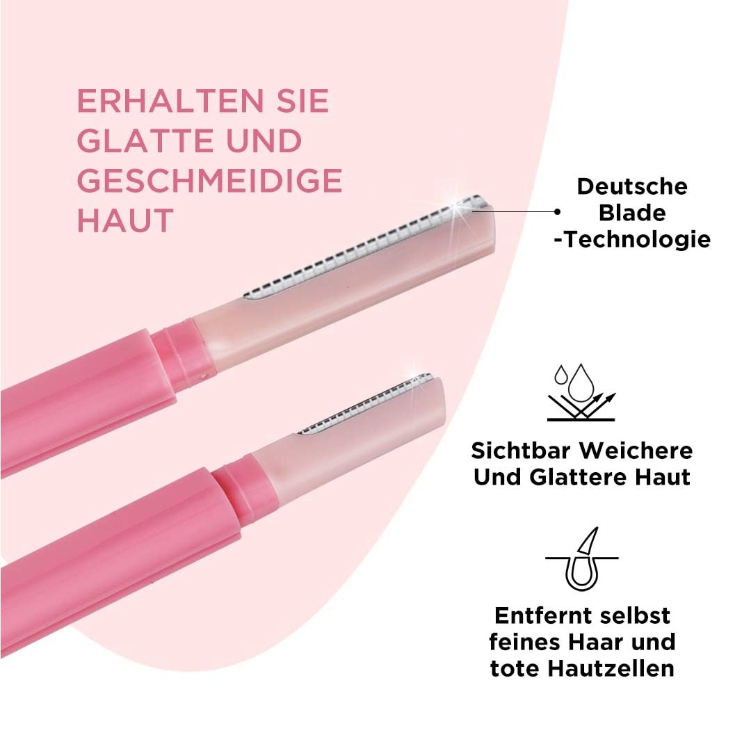 Face Razor for Women Facial Hair with Dual Blade Head 3N - German Blades - Easy Shaping and Shaving - Reusable Up To 5 Times - Durable and Rust Free Beauty and Personal Care FURR By Pee Safe