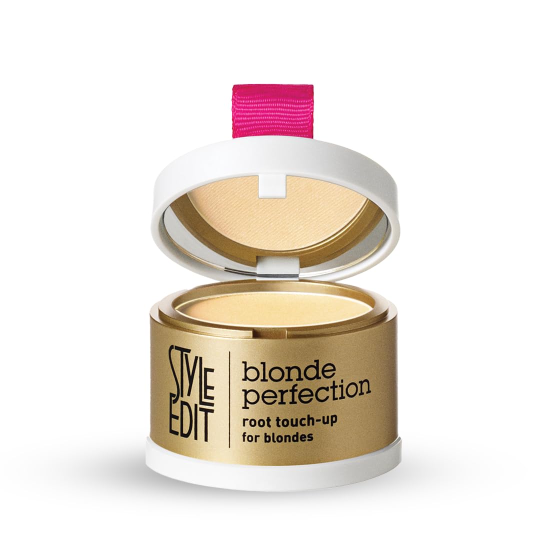 Style Edit Root Touch Up Powder | Temporary Hair Color for Gray Roots and Thinning Hair | Salon-Quality, Transfer-Resistant Hair Concealer | Light Beauty & Personal Care STYLE EDIT
