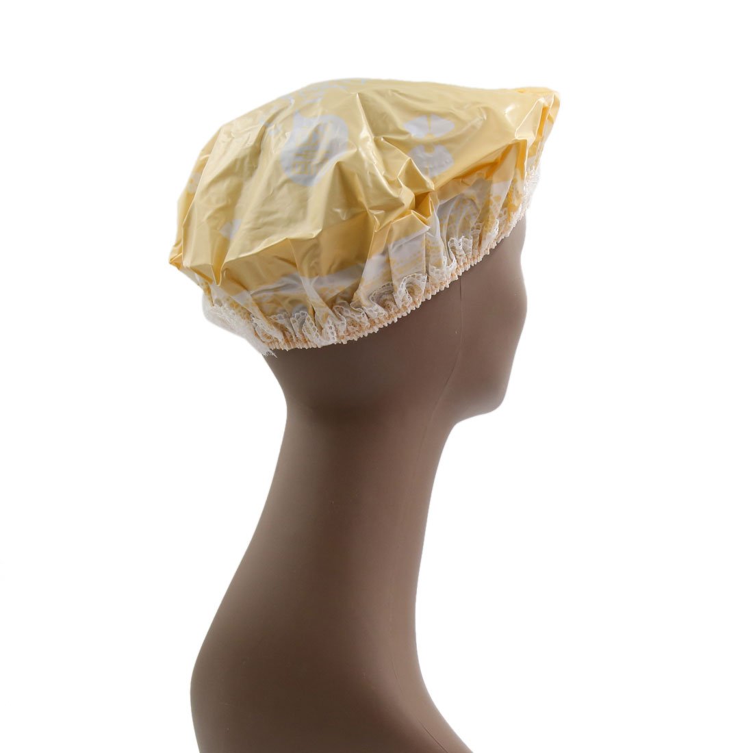 Ruilogod 12pcs Yellow Plastic Waterproof Elastic Band Shower Bathing Face Wash Salon Hair Cap Hat (id: ba2 a48 161 826 af6 Beauty and Personal Care Ruilogod